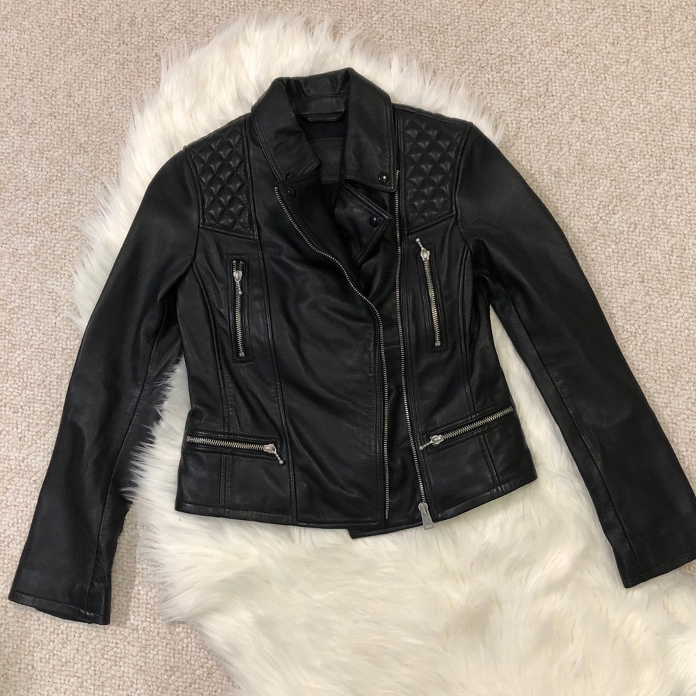 Brand New All Saints Leather Jacket